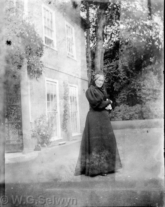 Granny at Sedgeford Hall Original caption: Granny