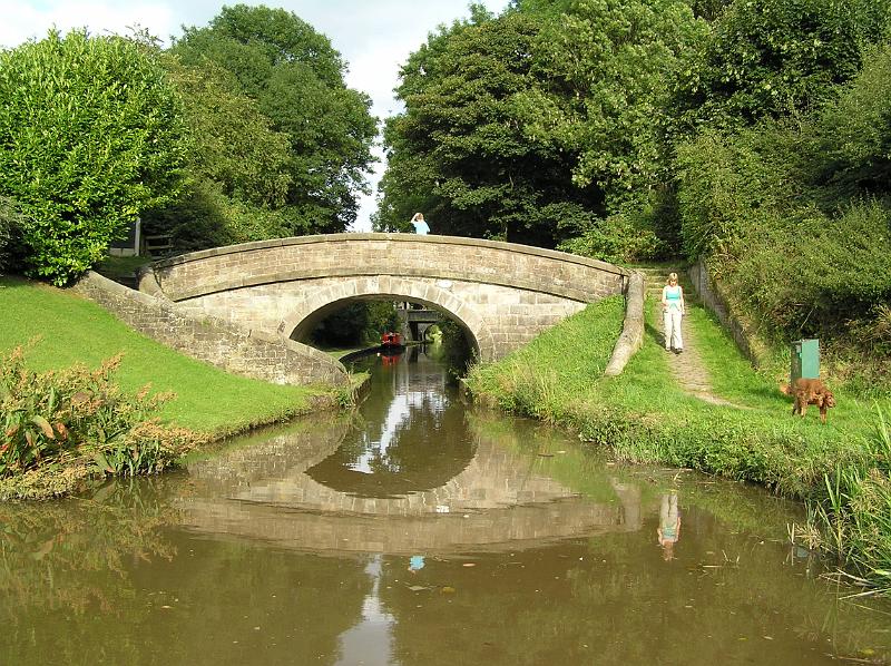 P8180003.JPG - A bridge on the Macclesfield CanalA snake (or roving) bridge.