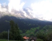 20150810_184920 The north face of the Eiger in clouds