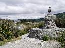 NZ02-Dec-18-11-36-14 * Statue of collie dog and the Church of the Good Shepherd.
Lake Tekapo. * 1984 x 1488 * (639KB)