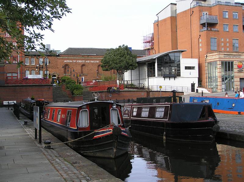 P8220085.JPG - Moored for the night at Castlefield Basin, Manchester.