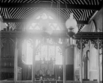 St. Nicholas's church, Dersingham Original caption: Church interior