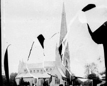 Snettisham church badly damaged Original caption: Snettisham church (badly damaged)