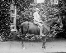Young Harriman on horseback Original caption: Young Harriman on horseback