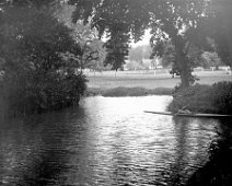 Mr. H. on lake in canoe Sedgeford Park Original caption: Mr. H. on lake in canoe