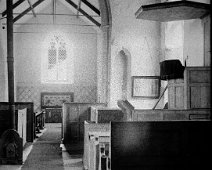Interior of Fring church Original caption: Church interior