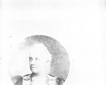 Circular portrait of a lady Looks like Alice Hunt Original caption: Circular portrait of a lady