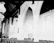 St. John the Baptist church, Barham, Kent Original caption: Church interior