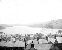 View up Southpool Creek, Salcombe Harbour Taken from somewhere near Allenhayes Rd. Original caption: View of bay over rooftops