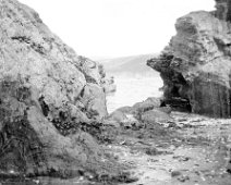 Splat Cove Original caption: Seascape thro' rocks