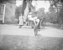 Sybil's donkey cart Sedgeford Hall Original caption: Sybils donkey cart