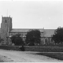 St. Nicholas Church, Dersingham Dersingham Church Original caption: Heacham Church
