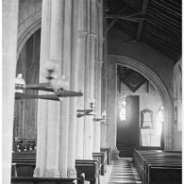 Snettisham church aisle Original caption: Snettisham church aisle