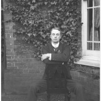 Mr. Dalby Possibly at Sedgeford vicarage (shaled carrstone) Original caption: Mr. Dalby 2
