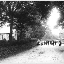 Castle Rising alms houses Original caption: Castle Rising alms houses