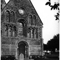 End of Castle Rising church Original caption: End of Castle Rising church