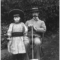 Mr. Hunt with Nona Original caption: Mr. Hunt with Nona