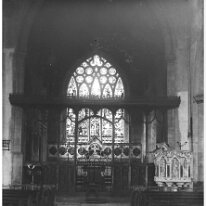 St. Mary's church, Old Hunstanton Original caption: Church interior 2