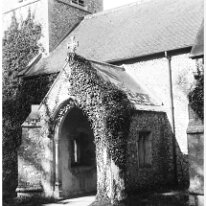 Anmer church porch Original caption: Anmer church porch