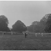 Sedgeford cricket match 1895 Original caption: Sedgeford cricket match 1895