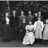 Family group with Granny Original caption: Family group with Granny
