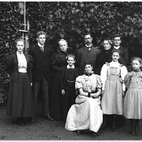 Family group with Granny Original caption: Family group with Granny