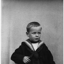 Frank (in sailor suit) Original caption: Frank (in sailor suit)