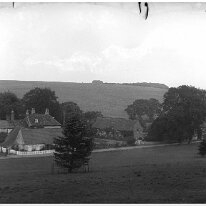 Sedgeford Hall from the hillside to the South Original caption: Sedgeford Hall