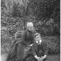 Mother & Gerald Original caption: Mother and Frank