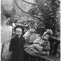 3 of the children, very young Original caption: 3 of the children, very young