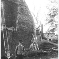 Philip Simmons and old 'quidmer' Original caption: Philip Summers and old 'quidmer'