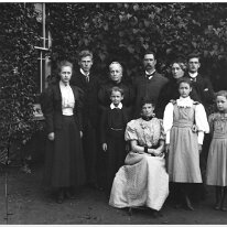Family group with Mother Same session as Box 17 Original caption: Family group with Mother