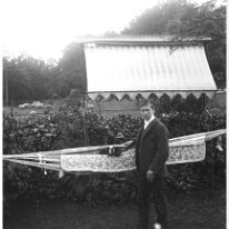 Donald and hammock Original caption: Donald and hammock
