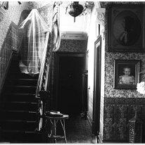 Ghost on stairs Original caption: Ghost on stairs