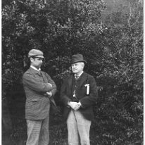 W.F.H. with Mr. Kennedy Original caption: W.F.H. with Mr. Kennedy