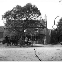 Castle Rising Inn Formerly the Black Horse Inn Original caption: Castle Rising Inn