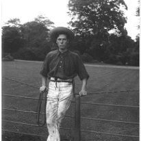 Gilbert in N.Z. Clothes Original caption: Gilbert in N.Z. Clothes
