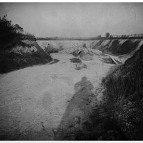 Hunstanton lime pits Lime kiln alongside Red Gate Hill, Hunstanton (A149 east side) Original caption: Hunstan lime pits