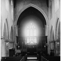 Sedgeford church interior Original caption: Church interior