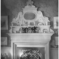 Fireplace, Sedgeford Hall Original caption: Fireplace, Sedgeford Hall