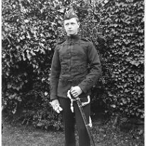 Reggie in uniform Original caption: Reggie in uniform (2)