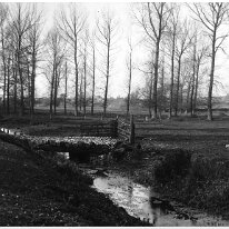Countryside scene View west from between Reeddam & Sedgeford park - Sedgeford church is dead centre Original caption: Countryside scene