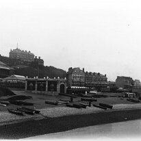 Marine Crescent from Folkestone Pier Original caption: Folkestone