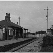 Sedgeford station Original caption: Sedgeford station