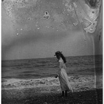 Girl on the beach Original caption: Girl on the beach