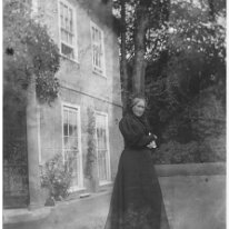 Granny at Sedgeford Hall Original caption: Granny