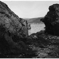 Splat Cove Original caption: Inlet through rocks