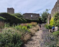 The gardens at Richmond Castle