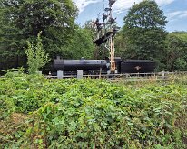 The North York Moors Railway runs steam trains between Grosmont and Pickering