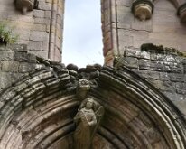and angel on the other side of the Green Man